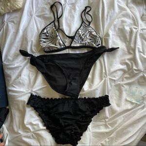 Black & White Volcom Bikini Set